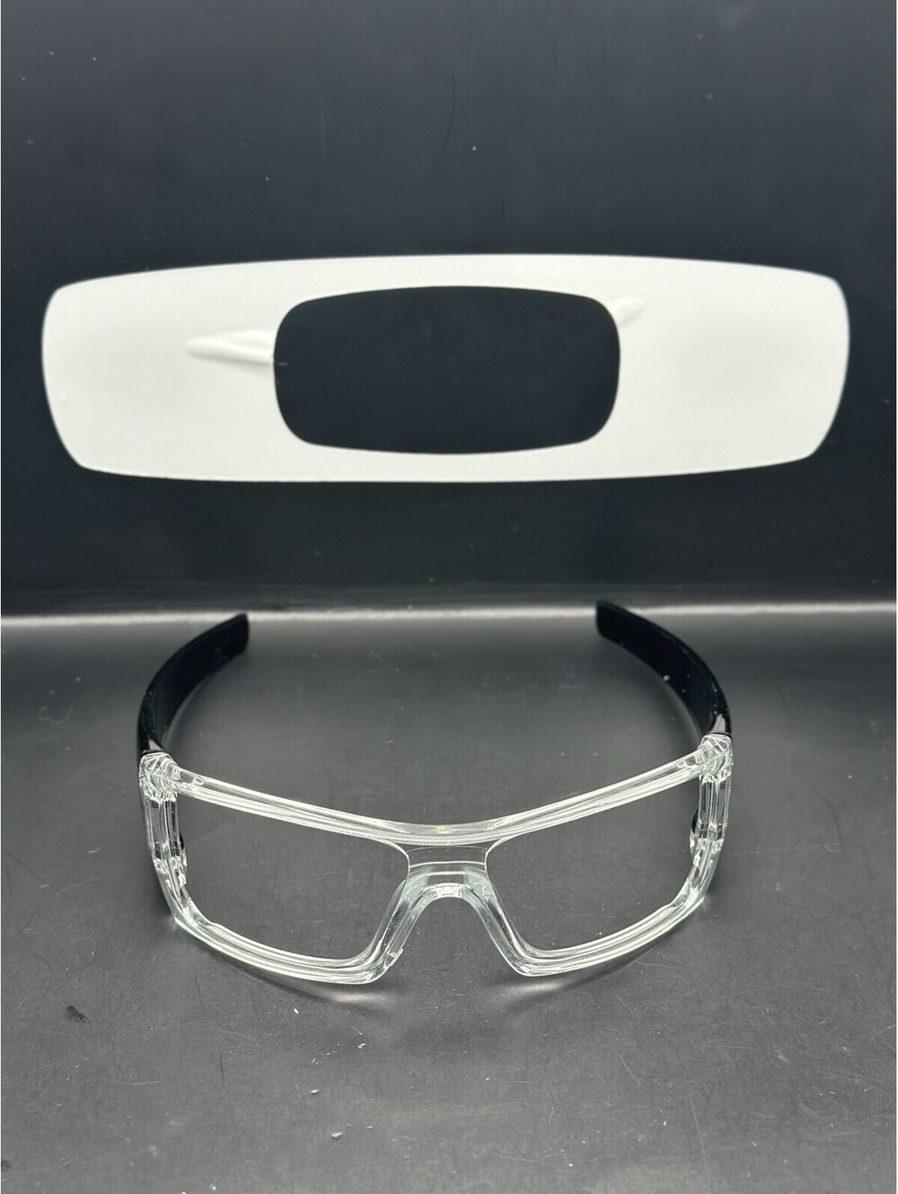 Oakley Batwolf Polished Clear/Black Frame